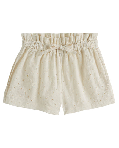 Chantilly English Embroidery Loose-Fitting Shorts