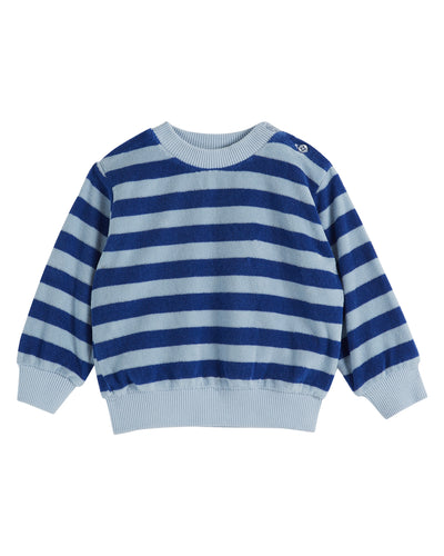 Terry Sweatshirt Blue Stripe