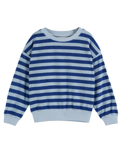 Terry Sweatshirt Blue Stripe