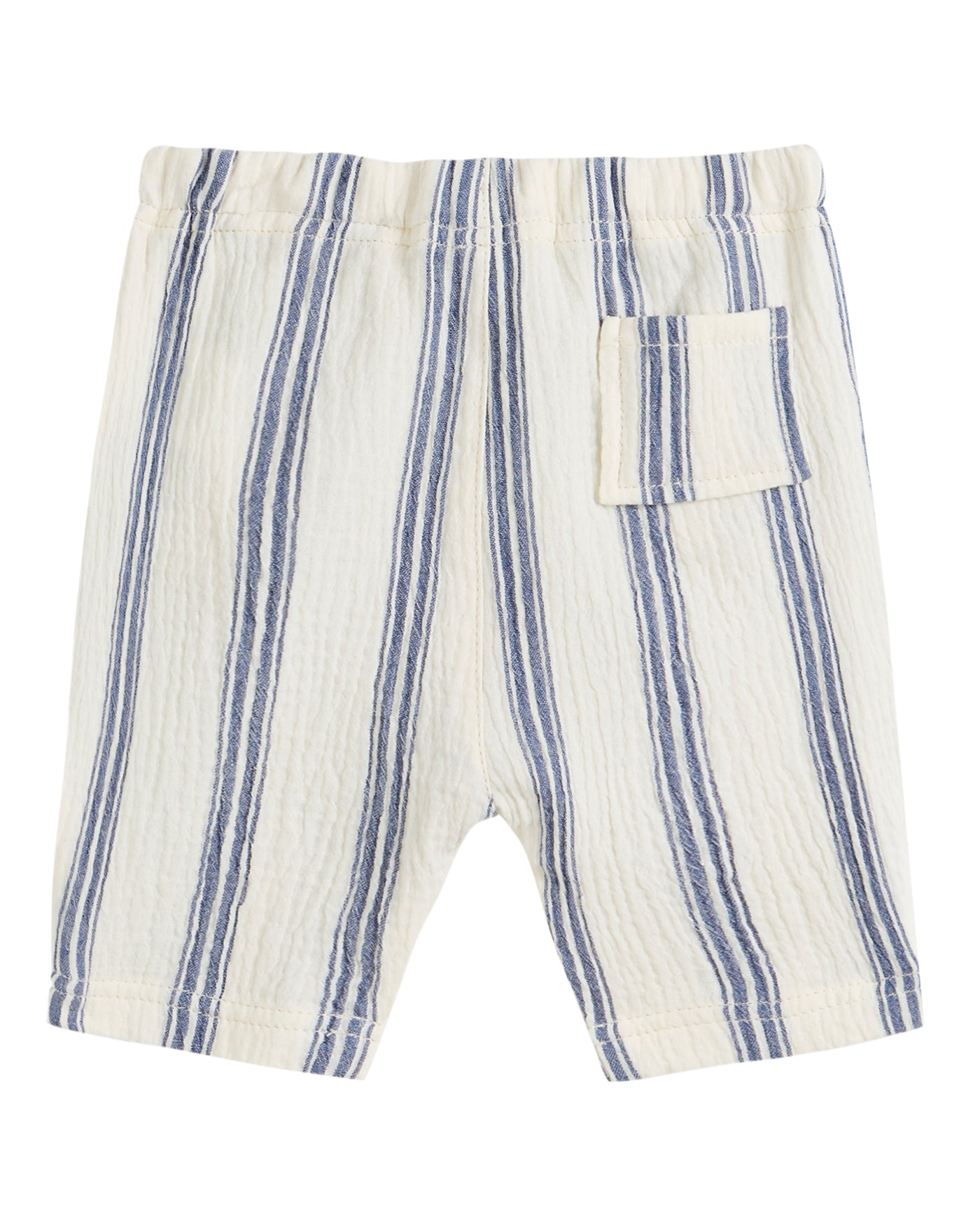 Blue Striped Cotton Harem Pants
