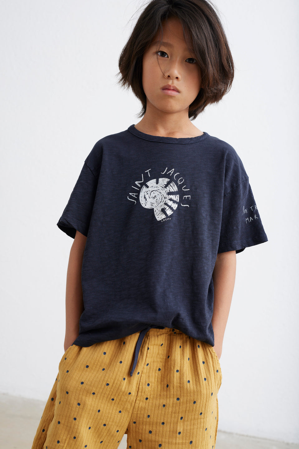 Organic Light Slub T-Shirt | Shell (model shown in Black)