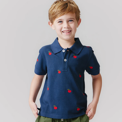 Boys Alec Shirt | Apples Embroidery