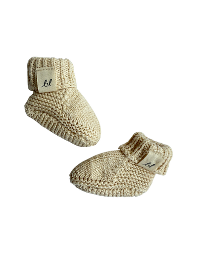 Classic Chunky Knit Jumpsuit and Booties | French Cream