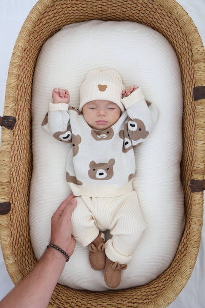Baby Bear Jumpsuit and Booties Set | Acorn