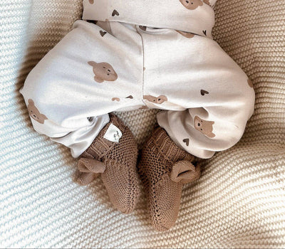 Baby Bear Jumpsuit and Booties Set | Acorn