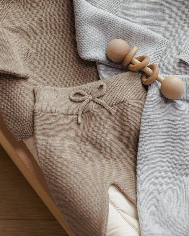 Bailey Knit Sweater, Leggings, and Booties Set || Heathered Mocha