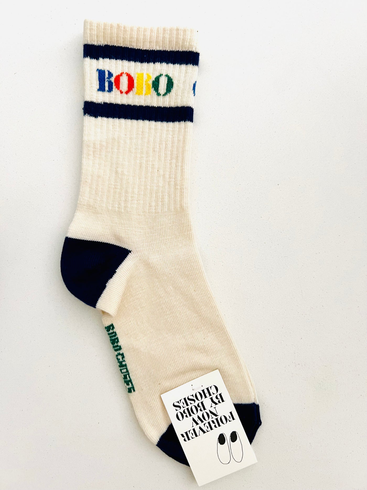 Bobo Choses Socks | Cream and Navy