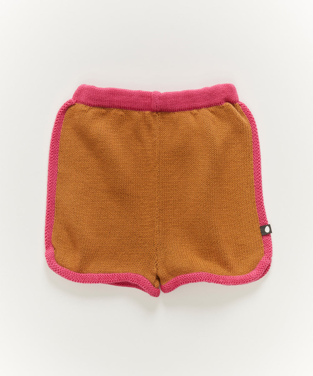 70'S Shorts in Brown/Pink