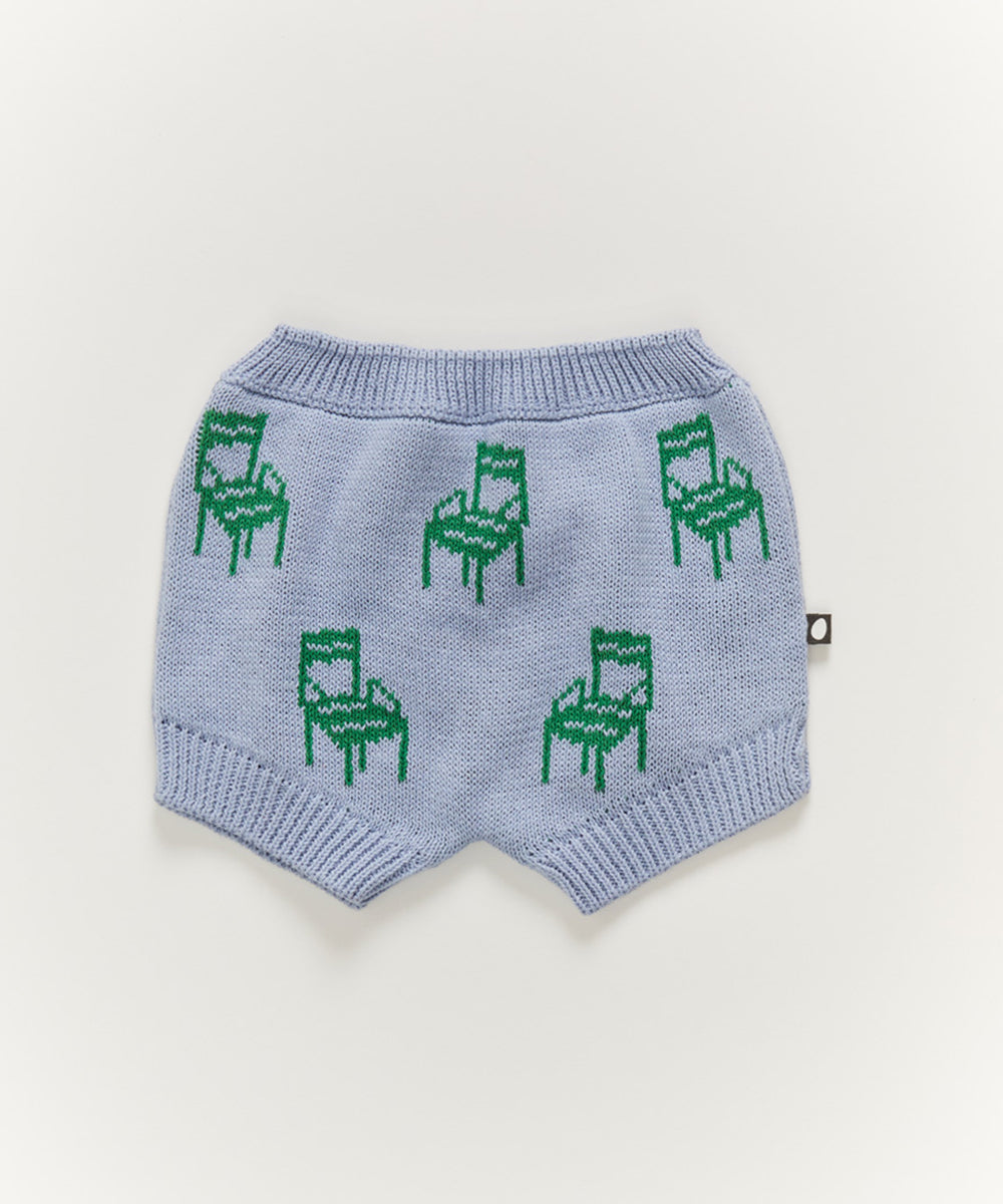 Knit Motif Shorts in Chair