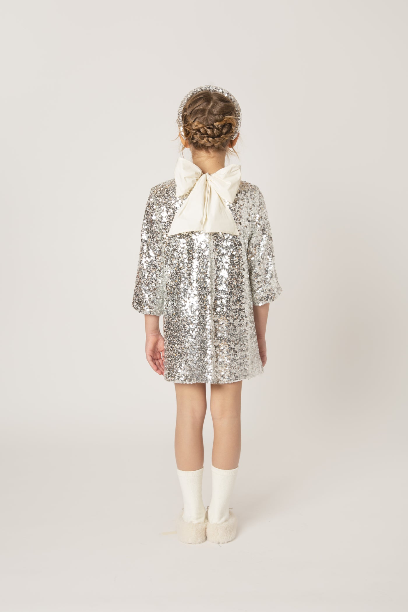 Lin Dress in Argento/Silver
