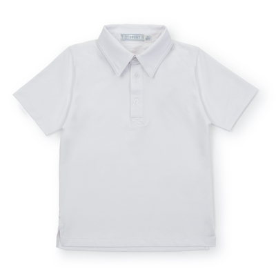 Will Boys' Performance Polo by LH Sport - White