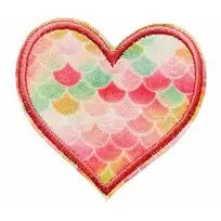 Shimmer Mermaid Heart Patch