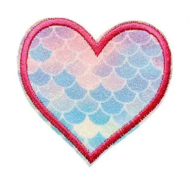 Shimmer Mermaid Heart Patch