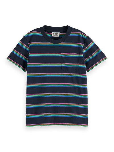 Relaxed Fit Yarn Dyed Stripe T Shirt