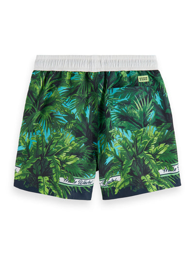 Allover Palm Printed Swimshorts