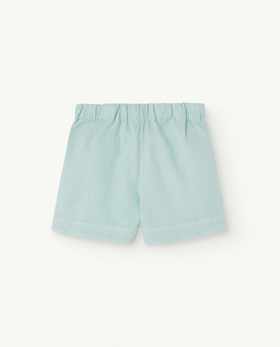 Turquoise Monkey Kids Shorts