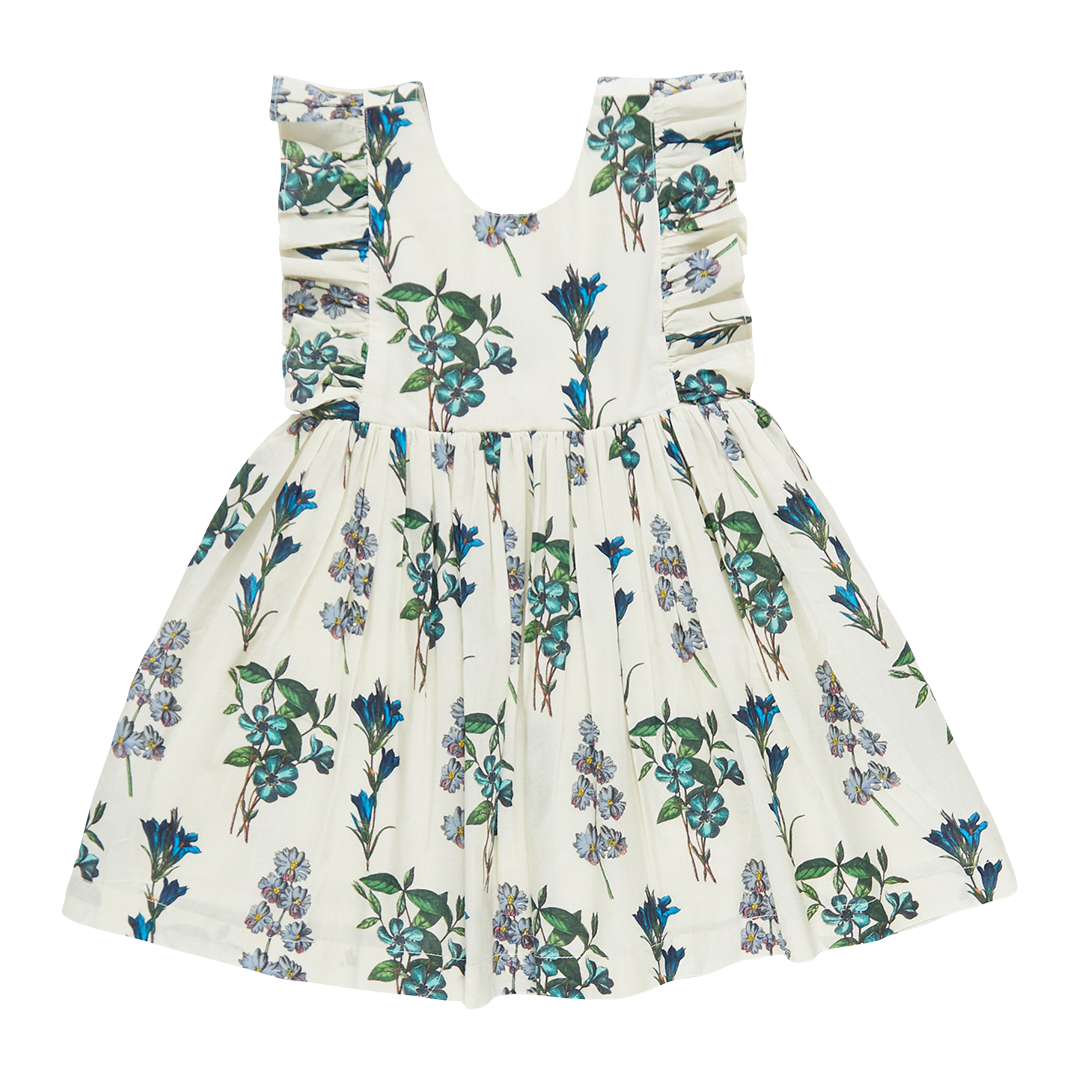 Marceline Dress | Blue Botanical