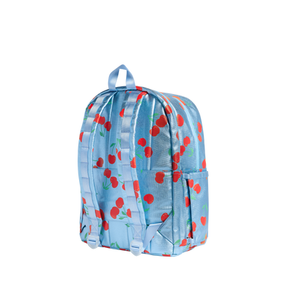 Kane Double Pocket Large Backpack | Blue Cherries