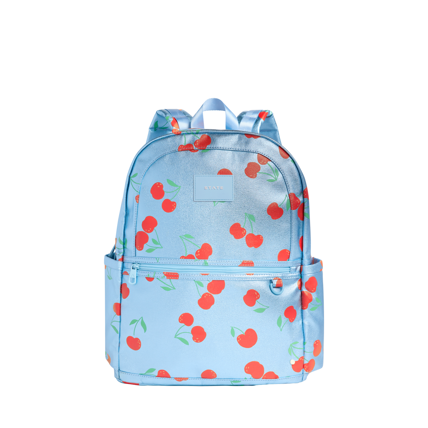 Kane Double Pocket Large Backpack | Blue Cherries