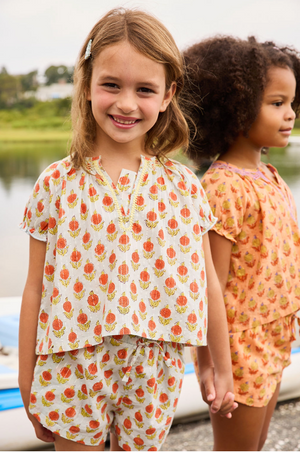 misha&puff】Ruffle Capelet Lake 4-6y misha&puff】Ruffle Capelet Lake 4-6y