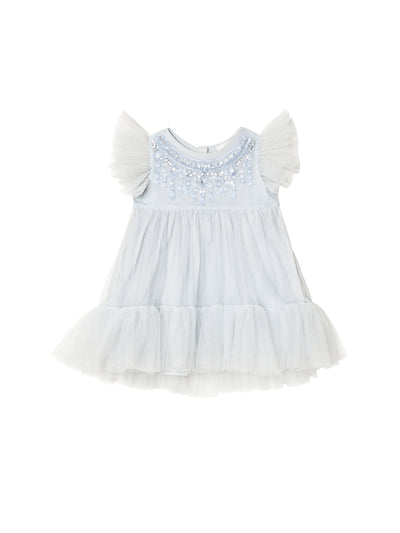 Bebe First Frost Tulle Dress | Illusion Blue