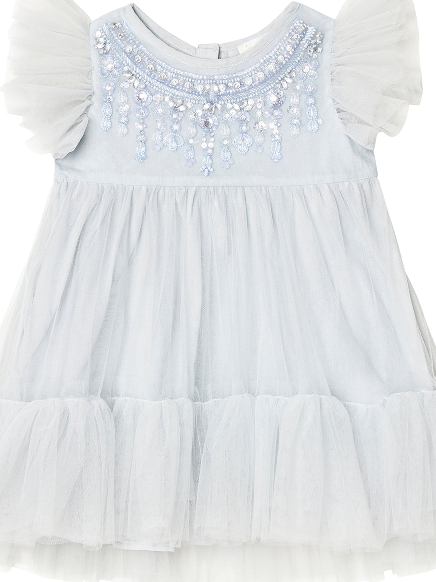 Bebe First Frost Tulle Dress | Illusion Blue