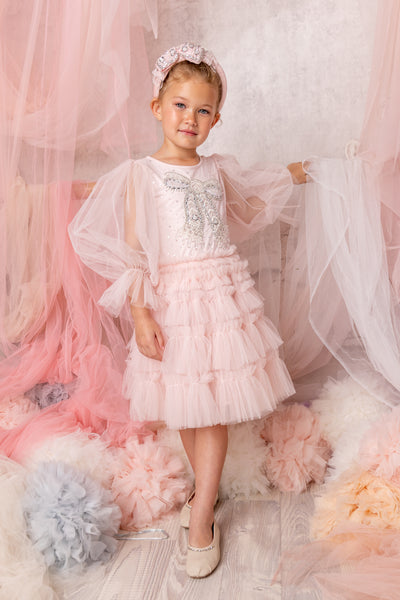 Wrapped Up Tutu Dress | Pink Cloud