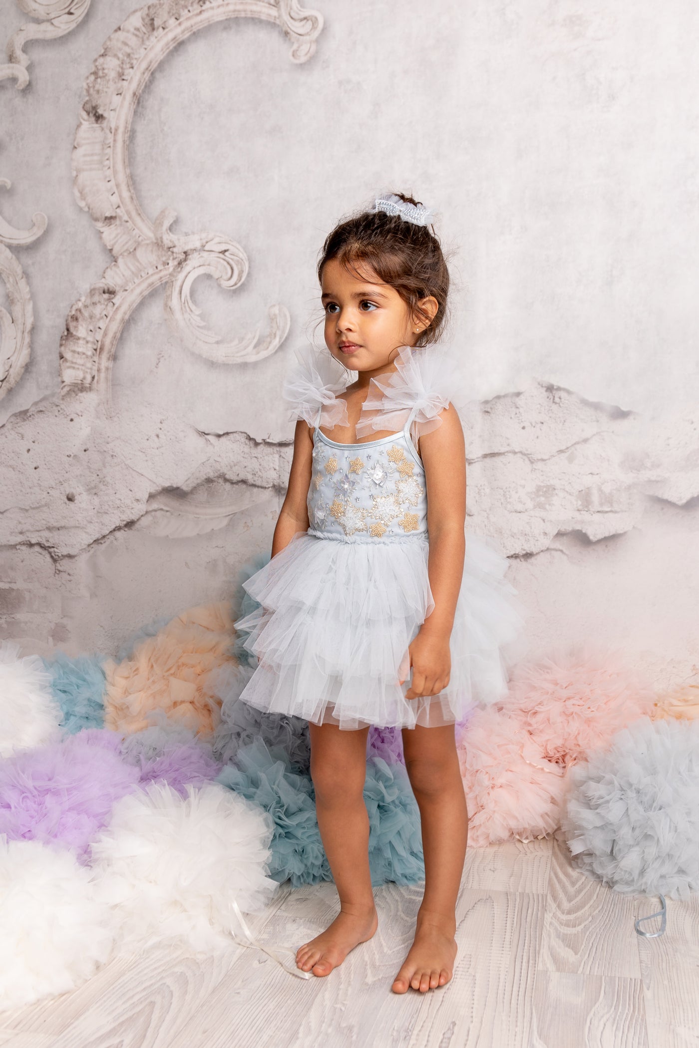 Bebe Starry Delight Tutu Dress | Illusion Blue