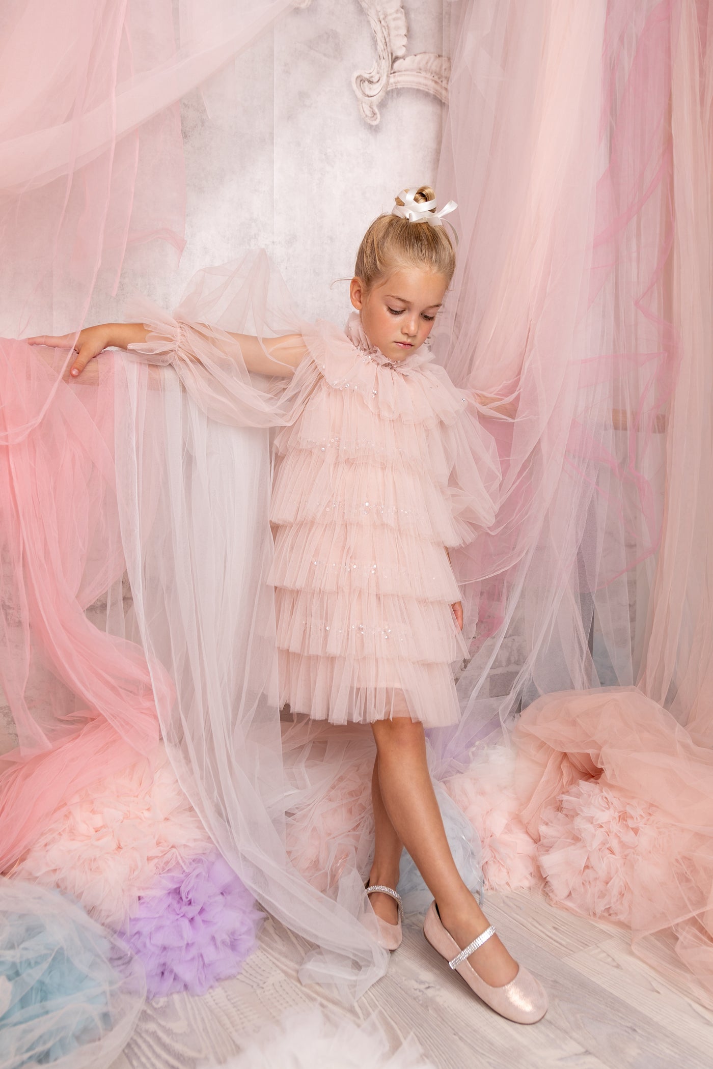 Luminous Tulle Dress | Blush