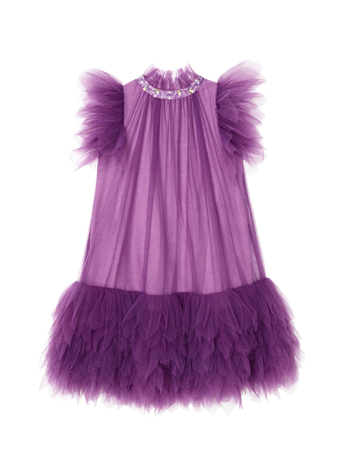 Dahlia Tulle Dress | Bright Violet