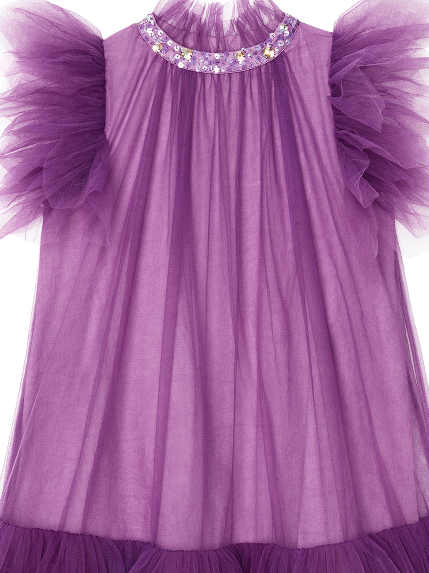 Dahlia Tulle Dress | Bright Violet