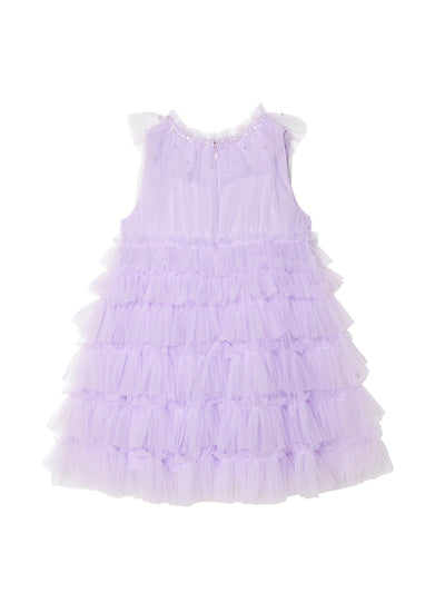 Mural Tulle Dress | Pastel Lilac