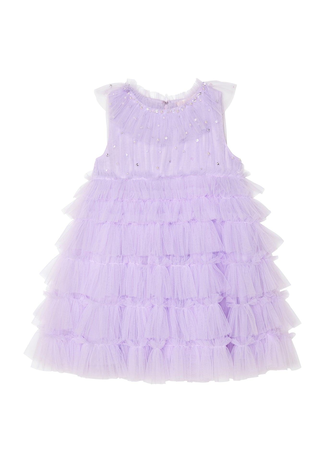 Mural Tulle Dress | Pastel Lilac