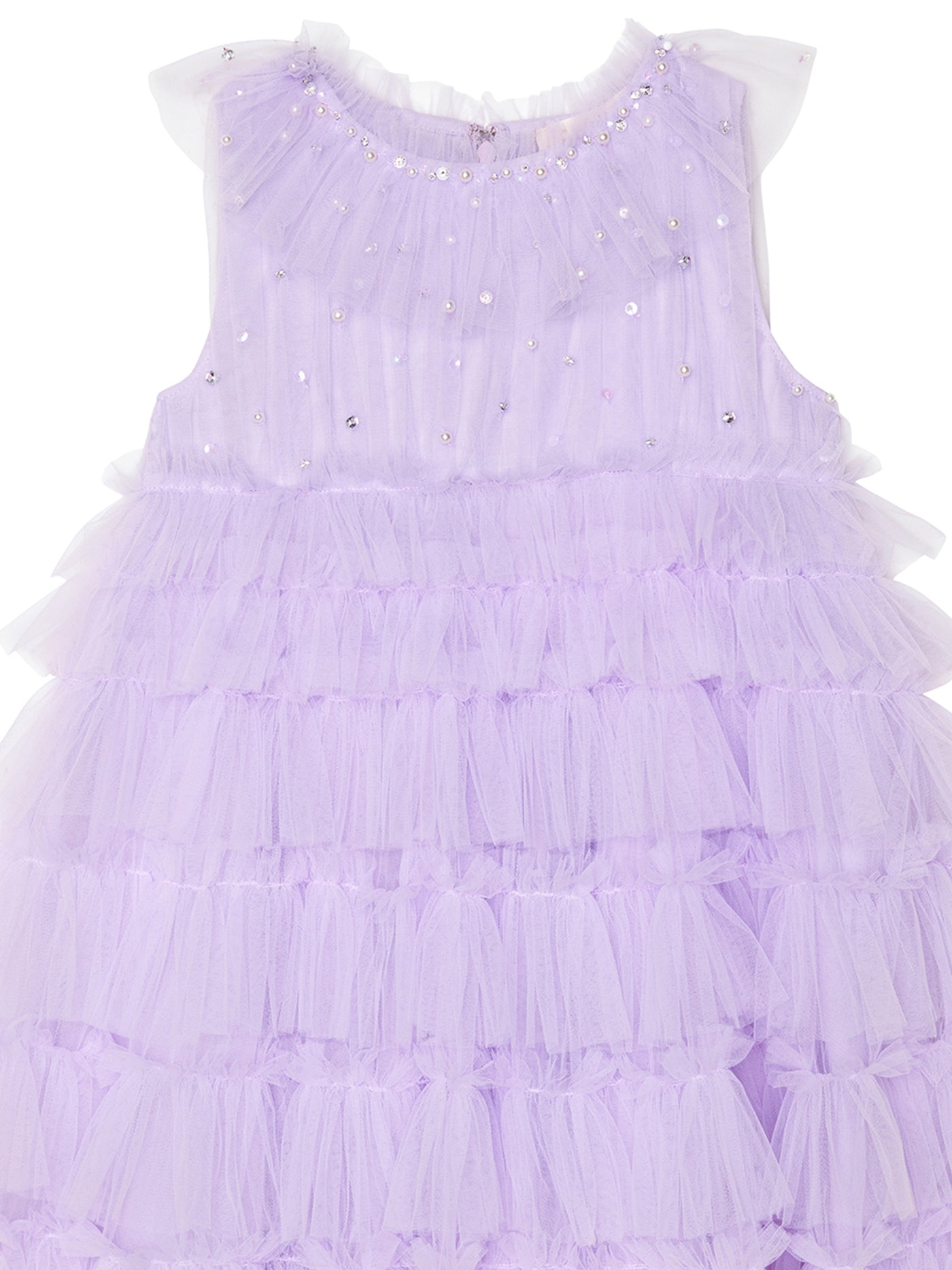 Mural Tulle Dress | Pastel Lilac