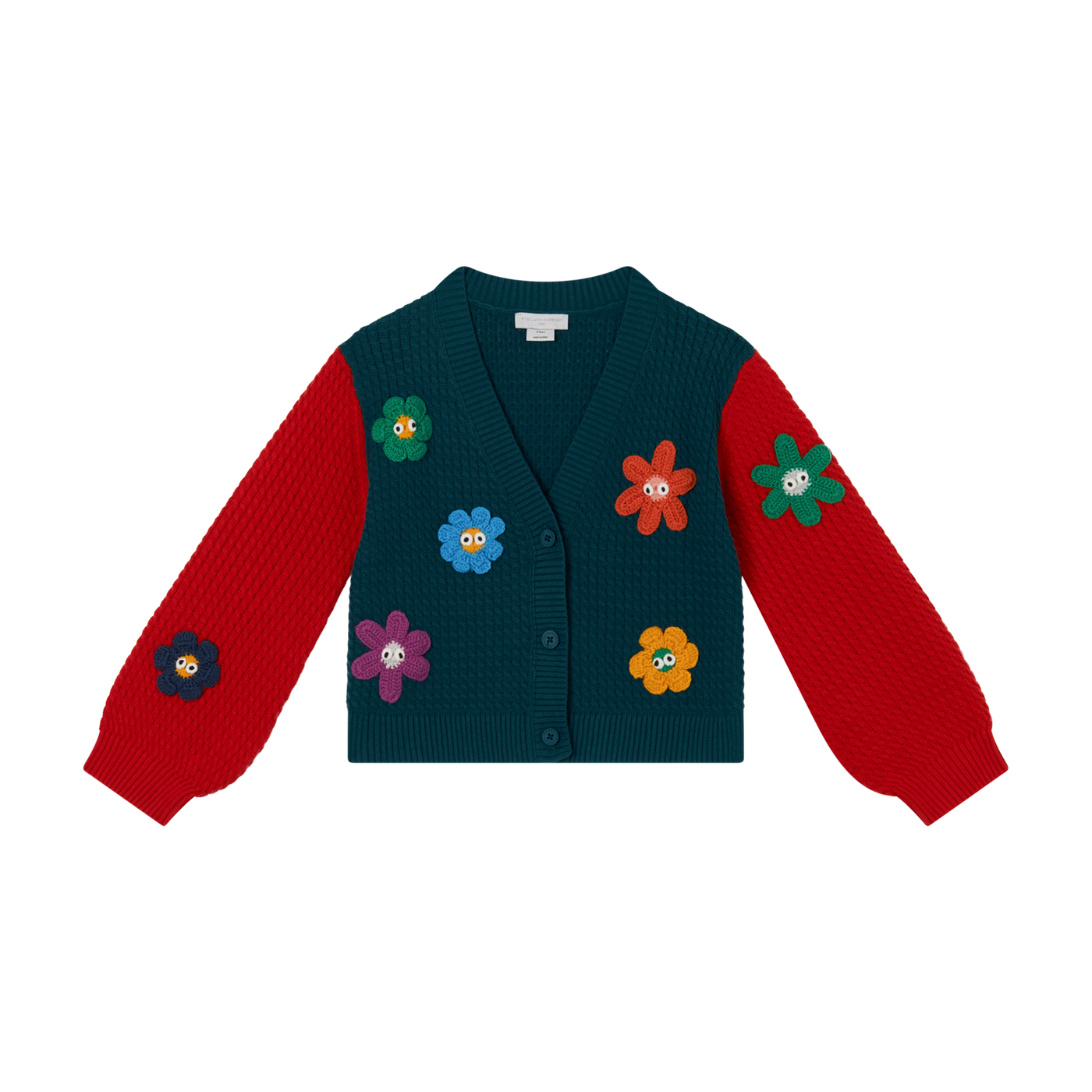 Cardigan with 3D Flowers