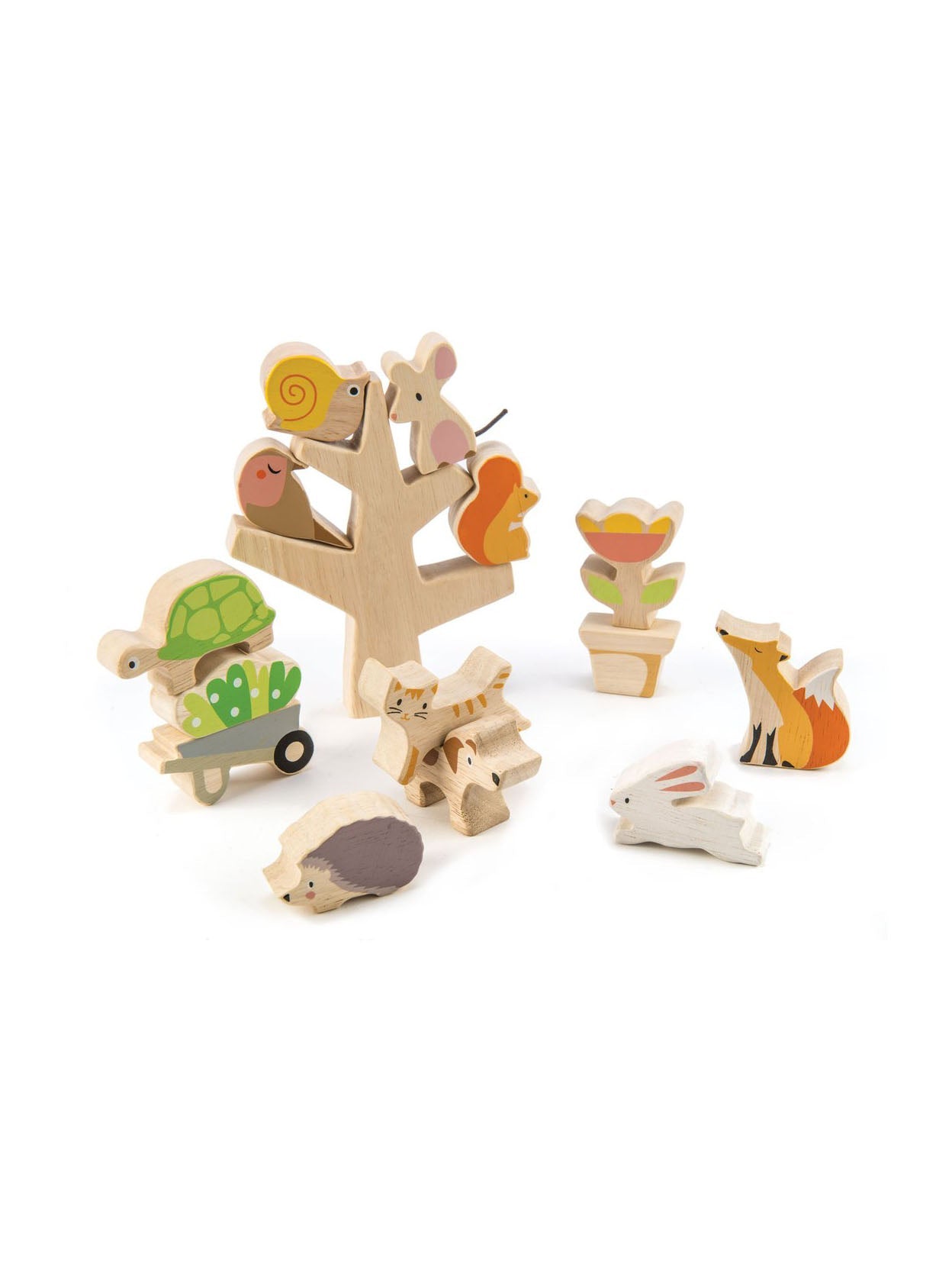 Tender Leaf Toys Stacking Garden Friends