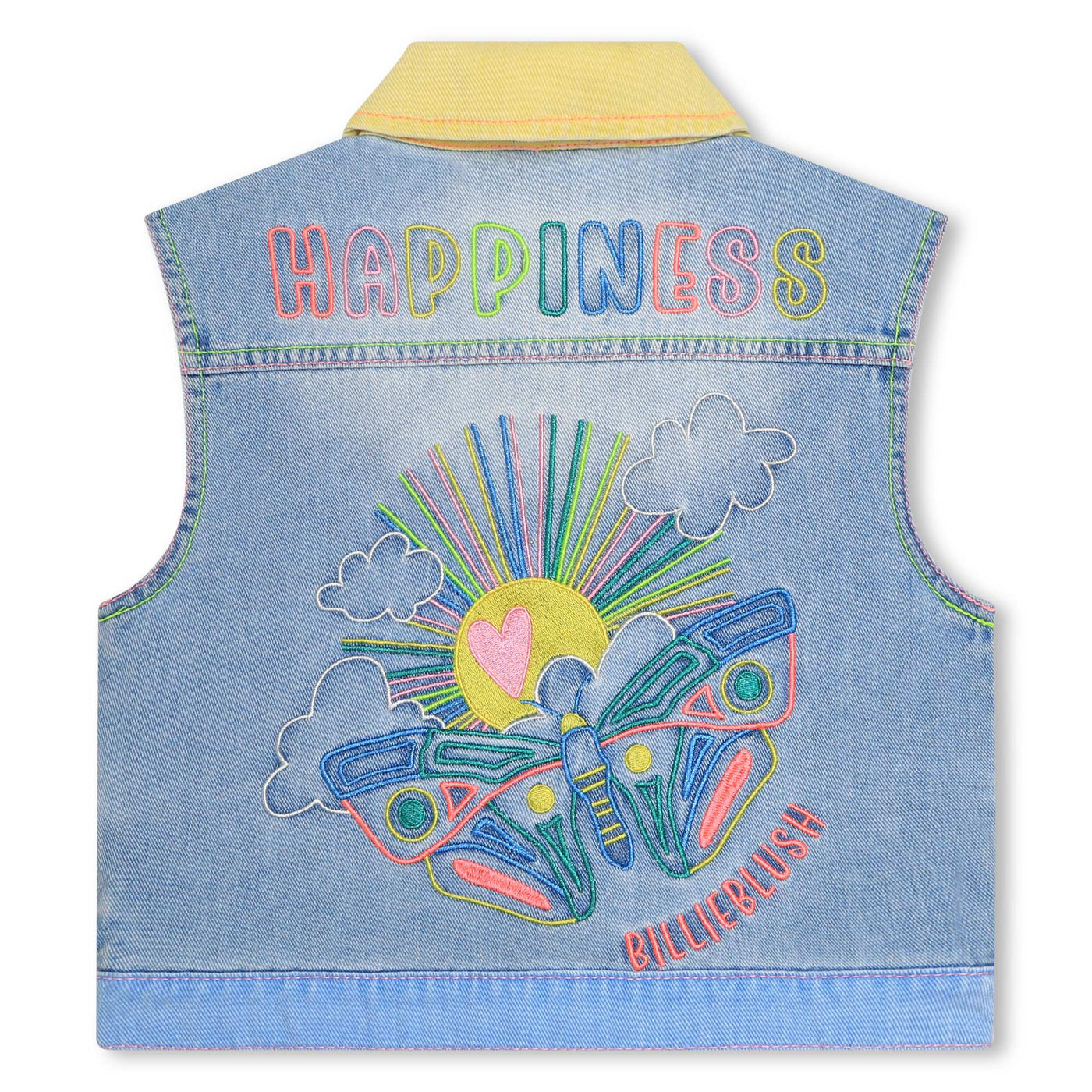 Denim Embroidery Vest