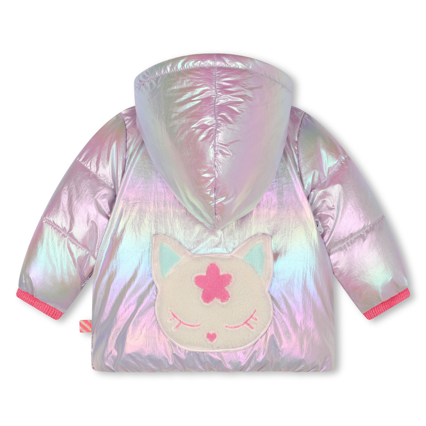 Shiny Puffer Jacket | Pink