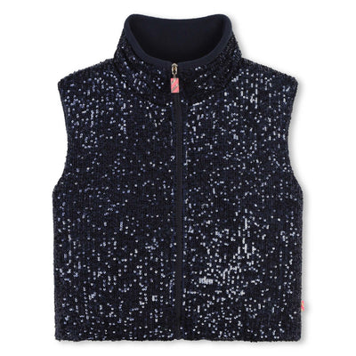 Sequin Puffer Vest