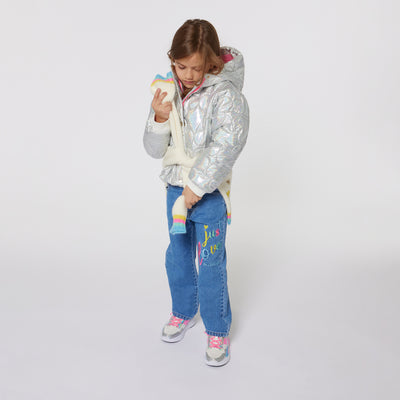 Quilted Iridescent Puffer Jacket