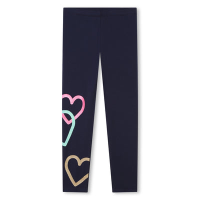 Heart Leggings | Indigo