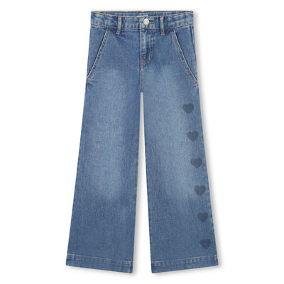 Wide Leg Denim Pants