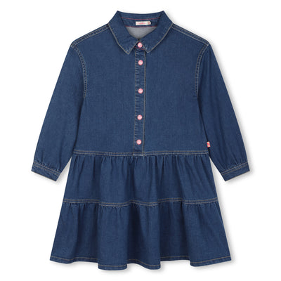 Flounce Denim Dress