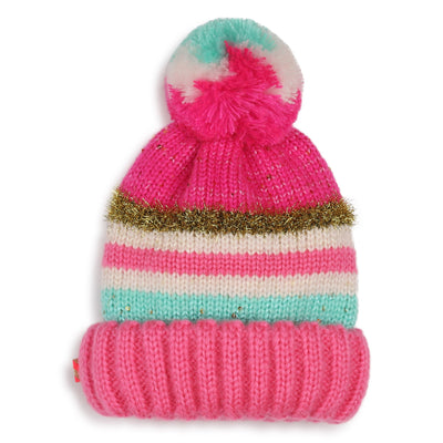 Sequin Pompom Beanie