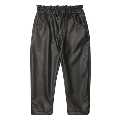 Sintetic Leather Pants in Black