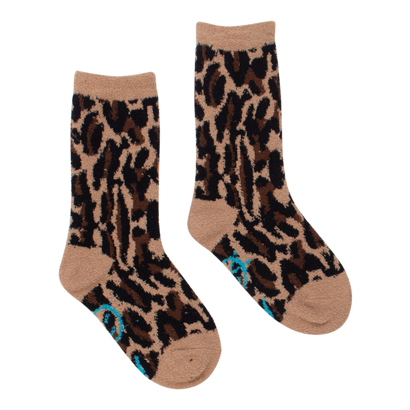 Fluffy Leopard Sock