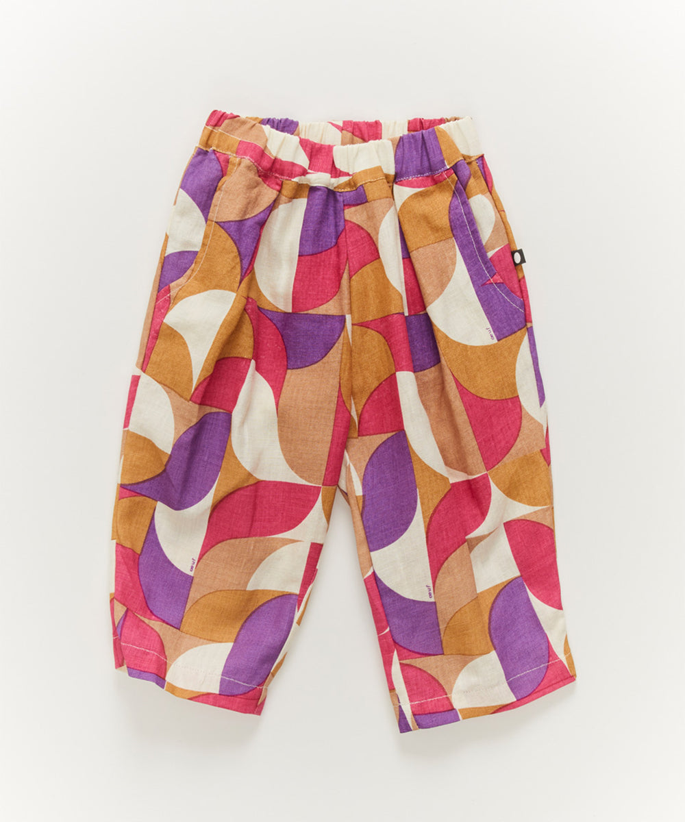 Fancy Pants in Fushia/Geometric