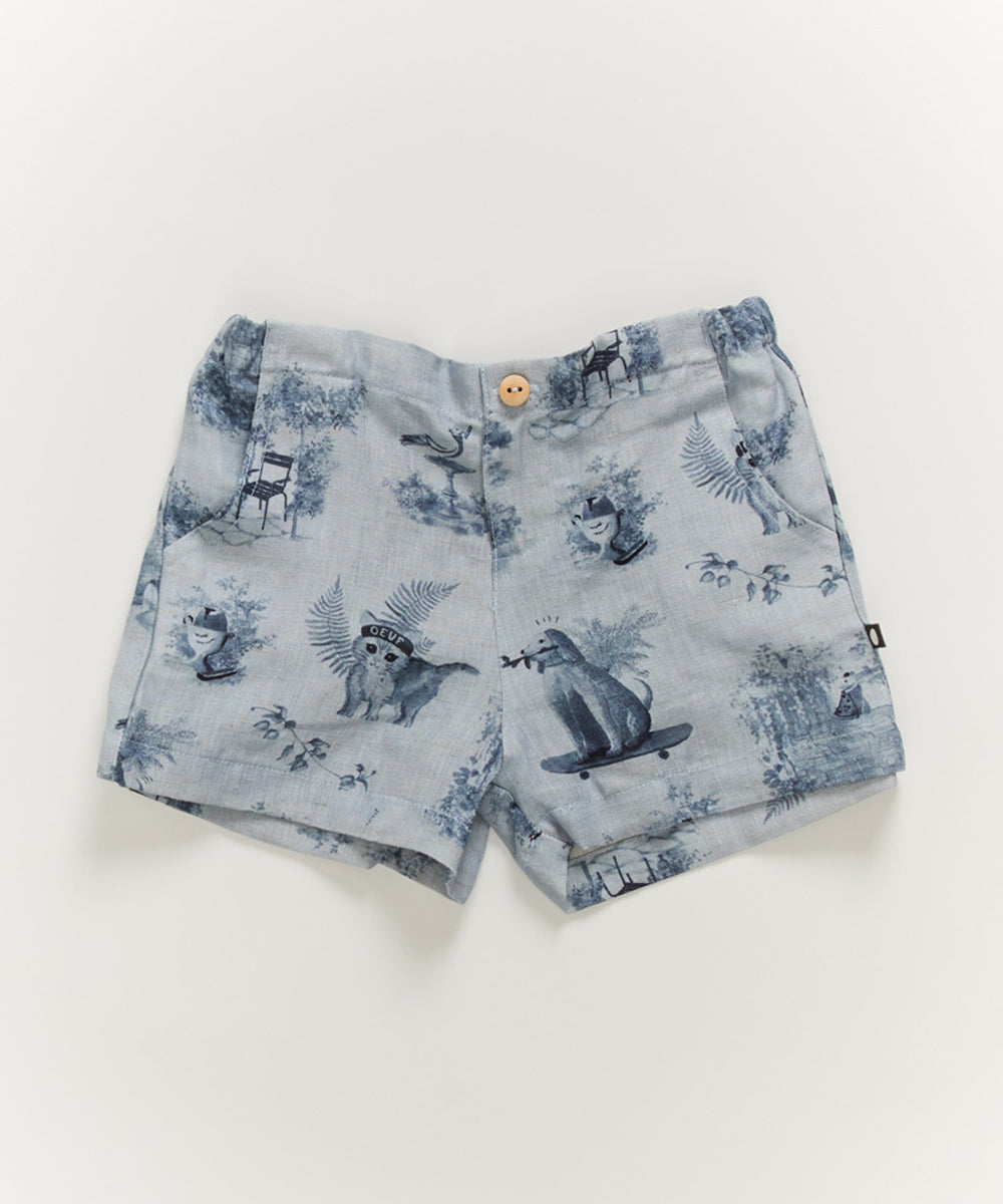 Shorts in Ciel Toile
