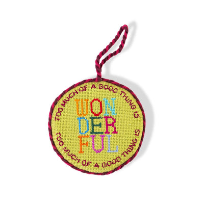 Needlepoint Ornament - Too Much