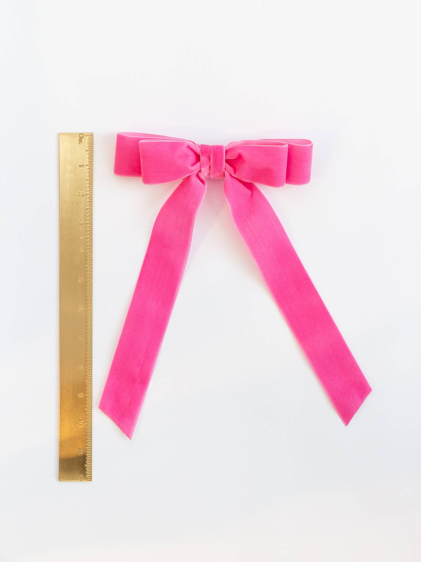 Long Velvet Hair Barrette | Judy Bow - Long Length